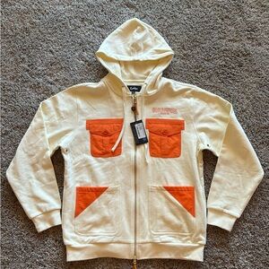 ‼️RETAIL is $112‼️ Cookies Workwear Zip Up Hoodie With Contrast Pocket Detail